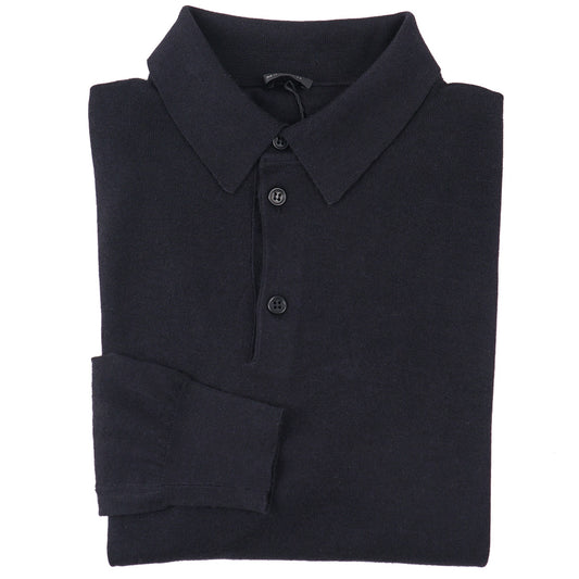 Manrico Lightweight Cashmere-Silk Polo Sweater