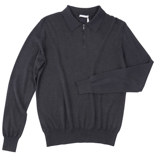 Manrico Lightweight Cashmere-Silk Polo Sweater