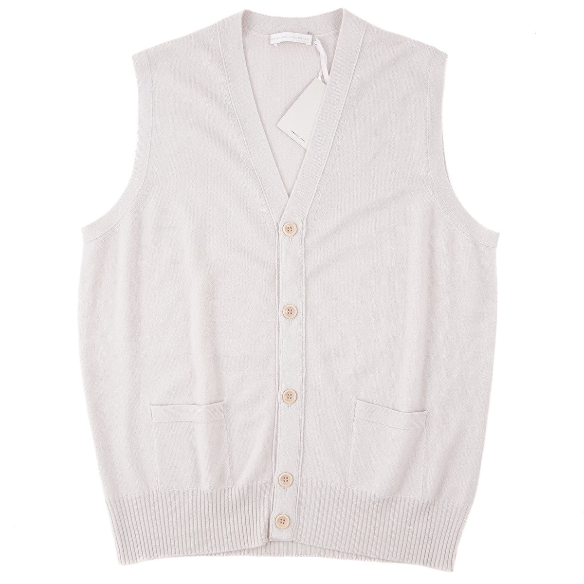 Manrico Cashmere Cardigan Sweater Vest - Top Shelf Apparel