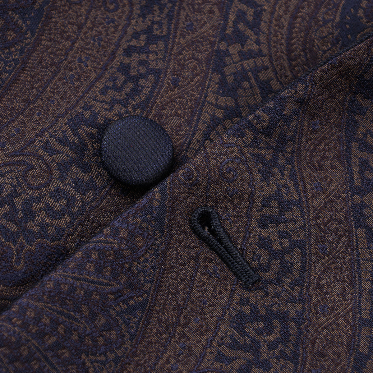 Isaia Paisley Brocade Smoking Jacket - Top Shelf Apparel