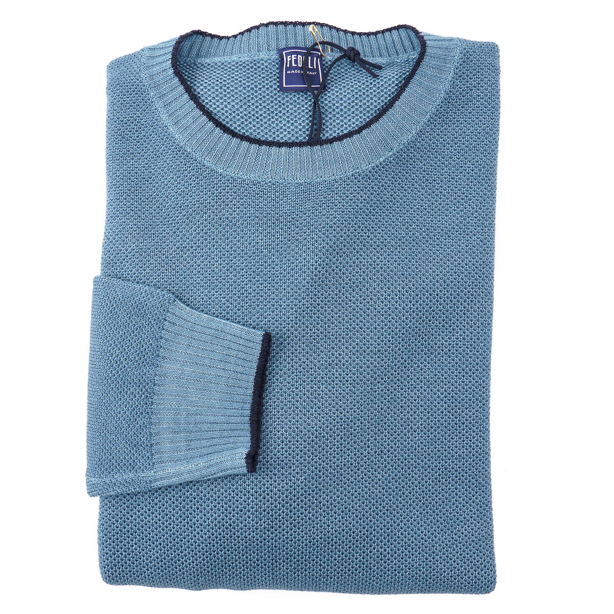 Fedeli Pique Knit Merino Wool Sweater - Top Shelf Apparel