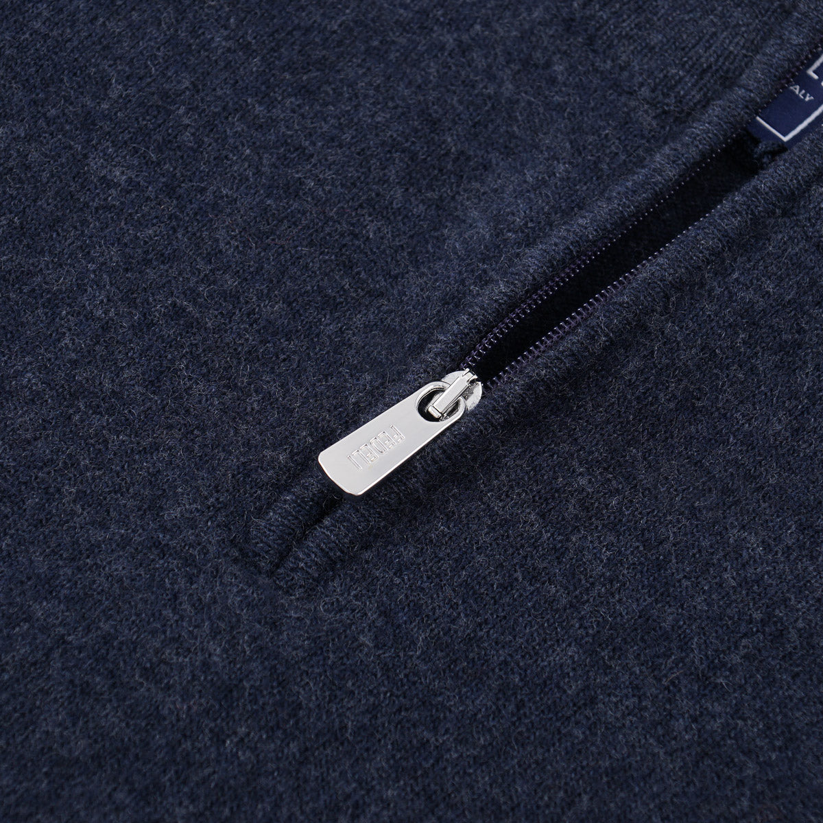 Fedeli Quarter-Zip Wool-Cashmere Sweater - Top Shelf Apparel