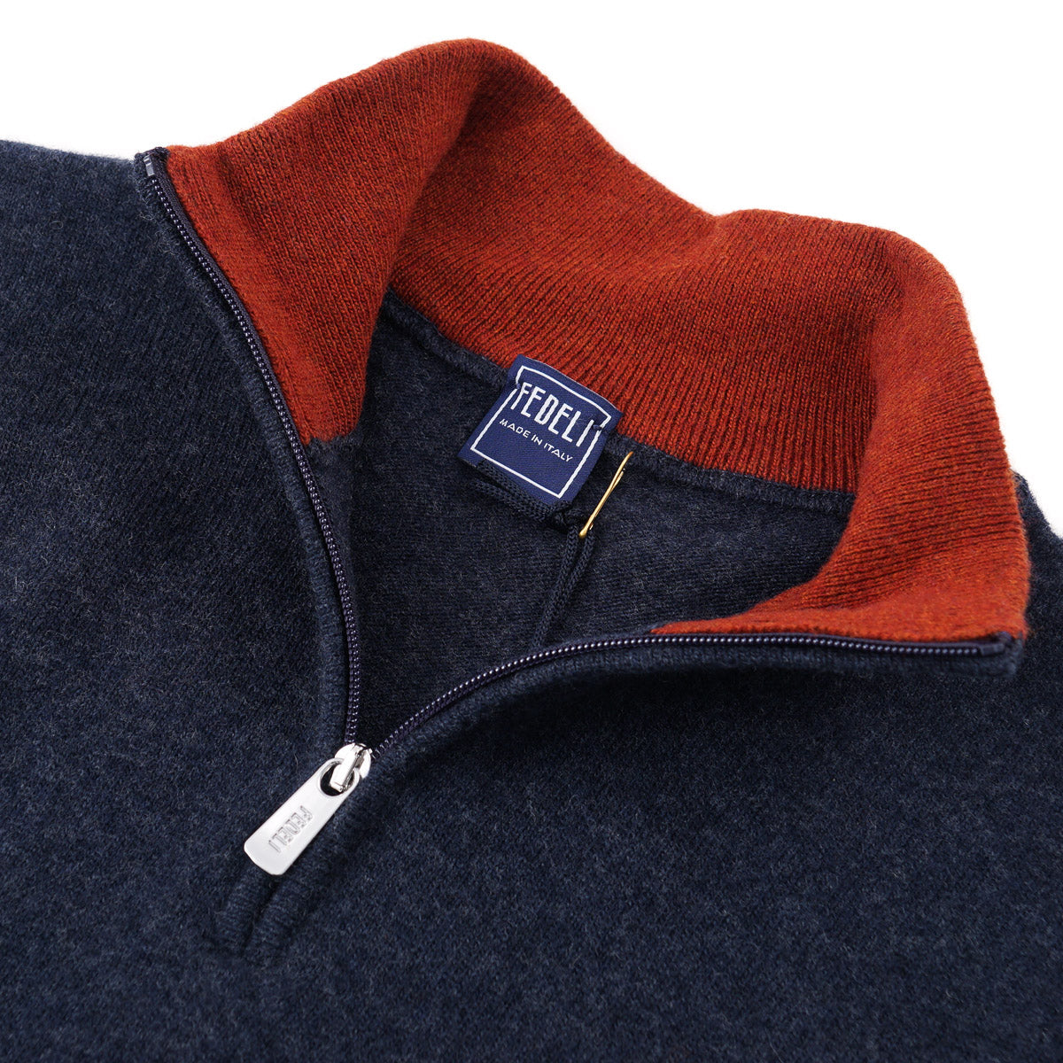 Fedeli Quarter-Zip Wool-Cashmere Sweater - Top Shelf Apparel