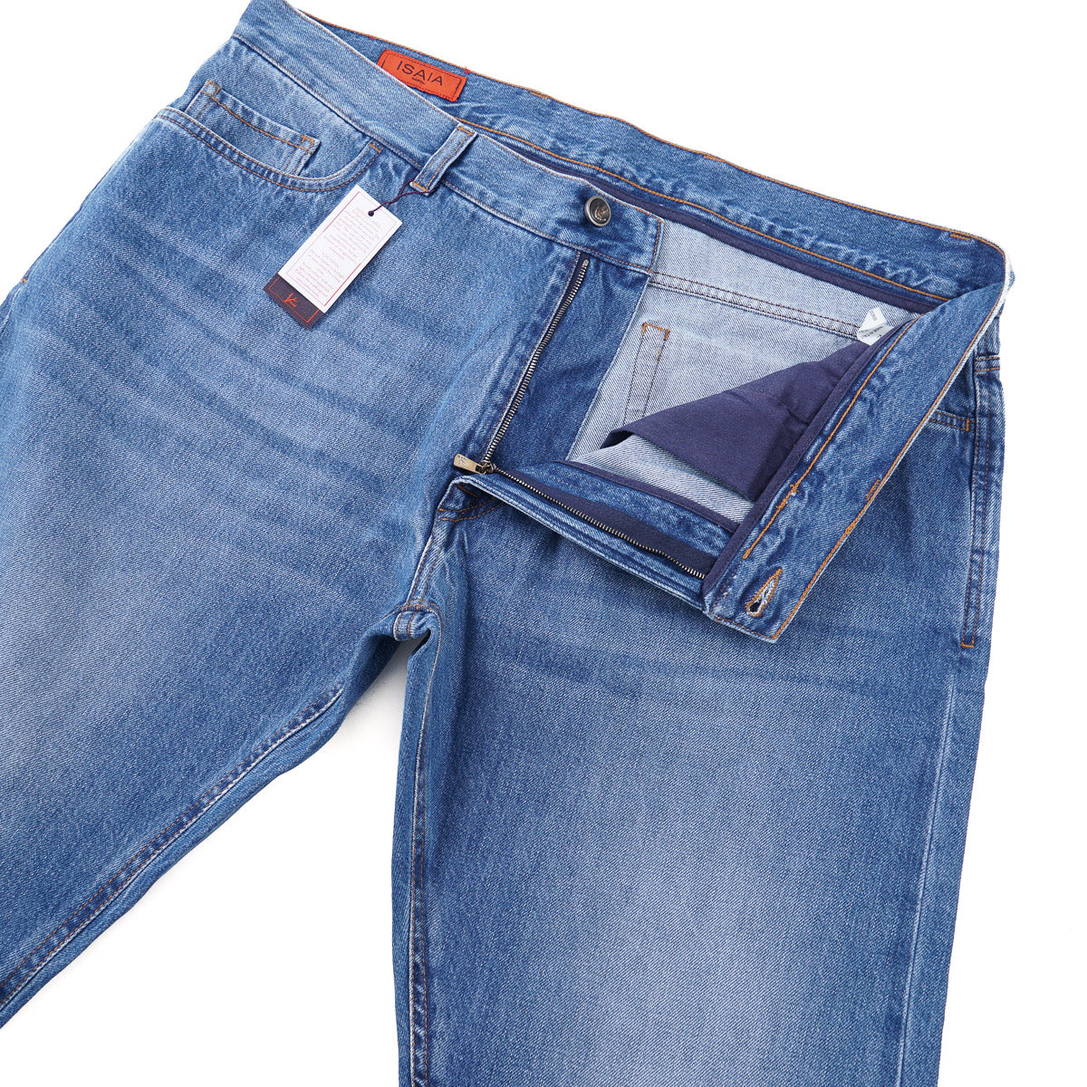 Isaia Regular Tapered Fit Denim Jeans - Top Shelf Apparel