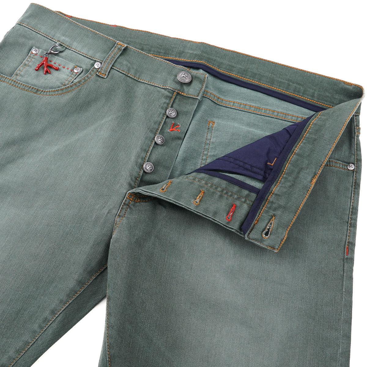 Isaia Slim-Fit Vintage Wash Denim Jeans - Top Shelf Apparel