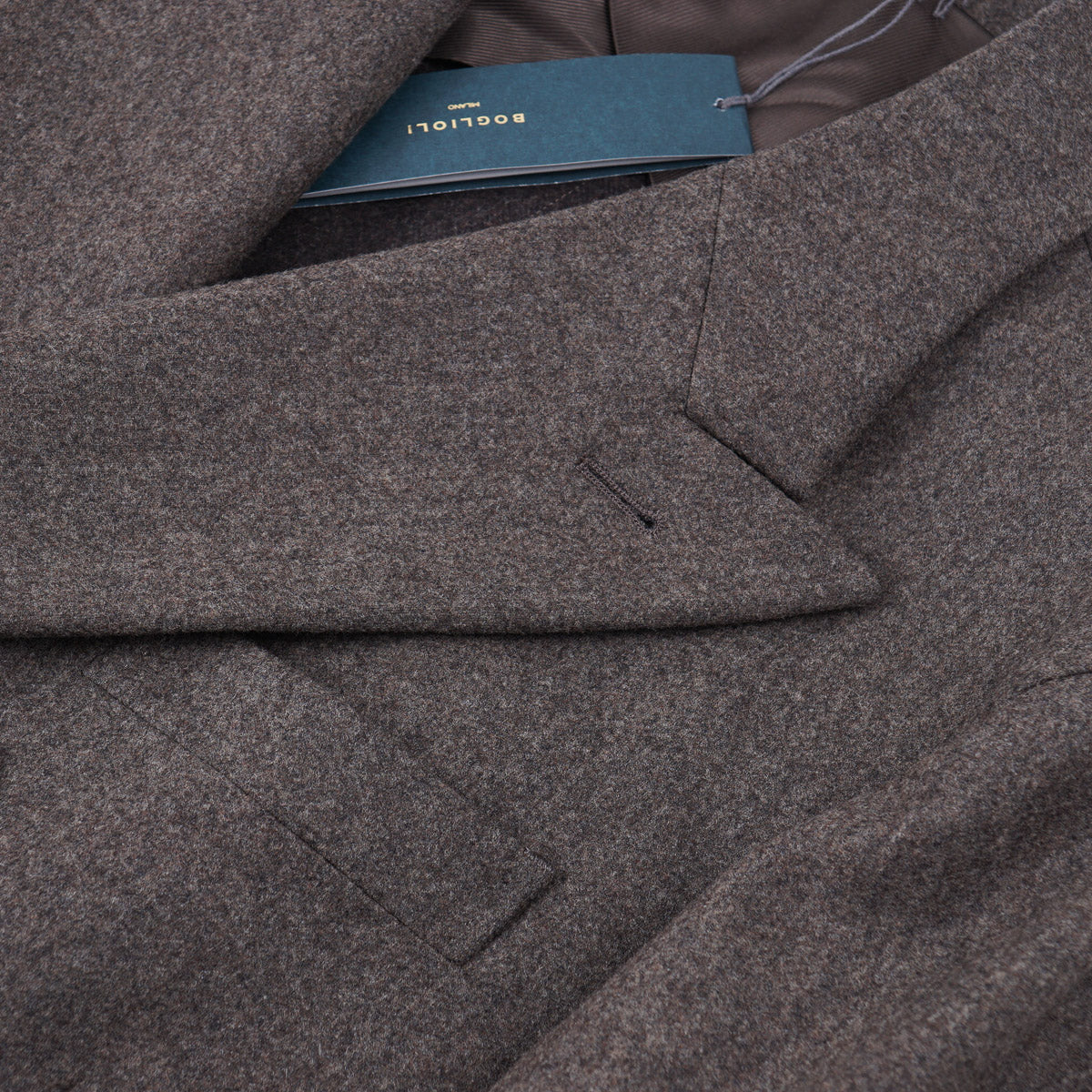 Boglioli Tailored-Fit Flannel Wool Overcoat - Top Shelf Apparel