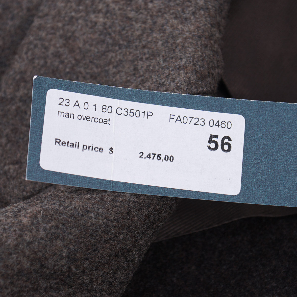 Boglioli Tailored-Fit Flannel Wool Overcoat - Top Shelf Apparel