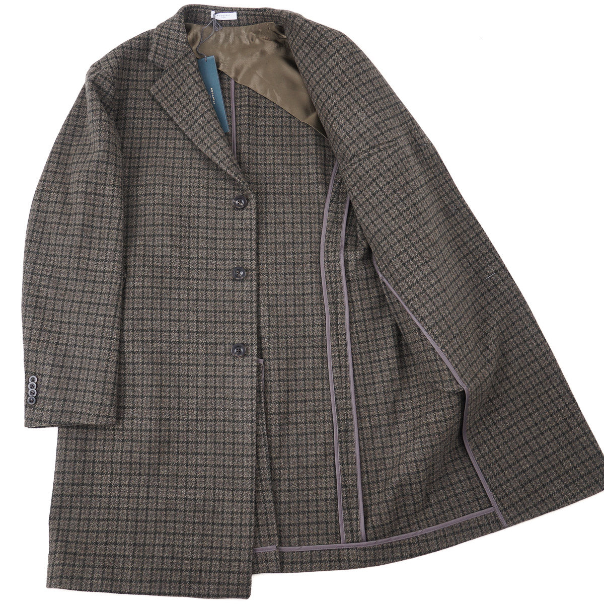 Boglioli Woven Wool-Cashmere Overcoat - Top Shelf Apparel