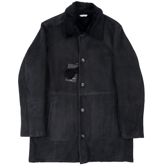 Hettabretz Plush Shearling Leather Overcoat