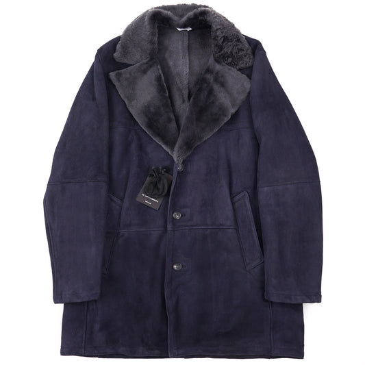 Hettabretz Plush Shearling Leather Overcoat