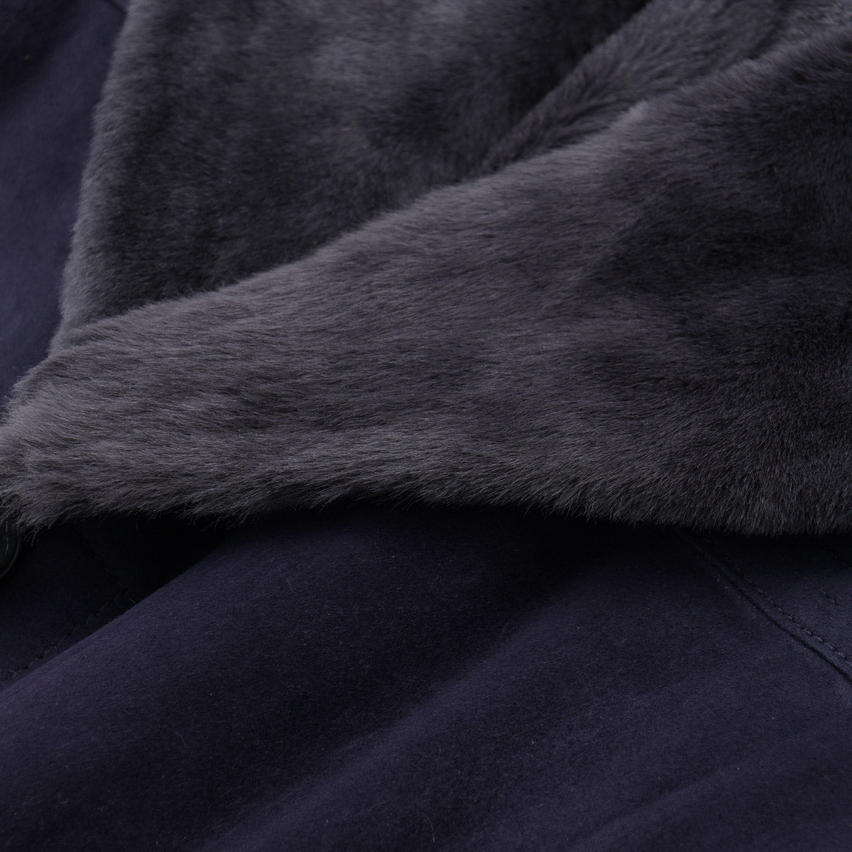 Hettabretz Plush Shearling Leather Overcoat