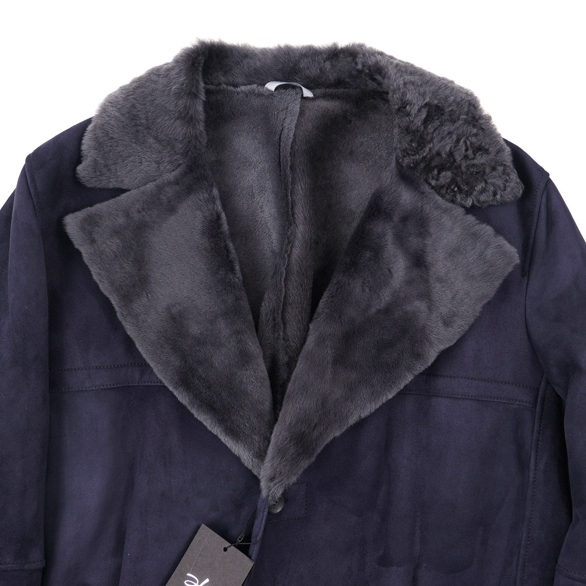 Hettabretz Plush Shearling Leather Overcoat