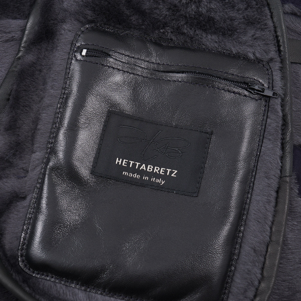 Hettabretz Plush Shearling Leather Overcoat