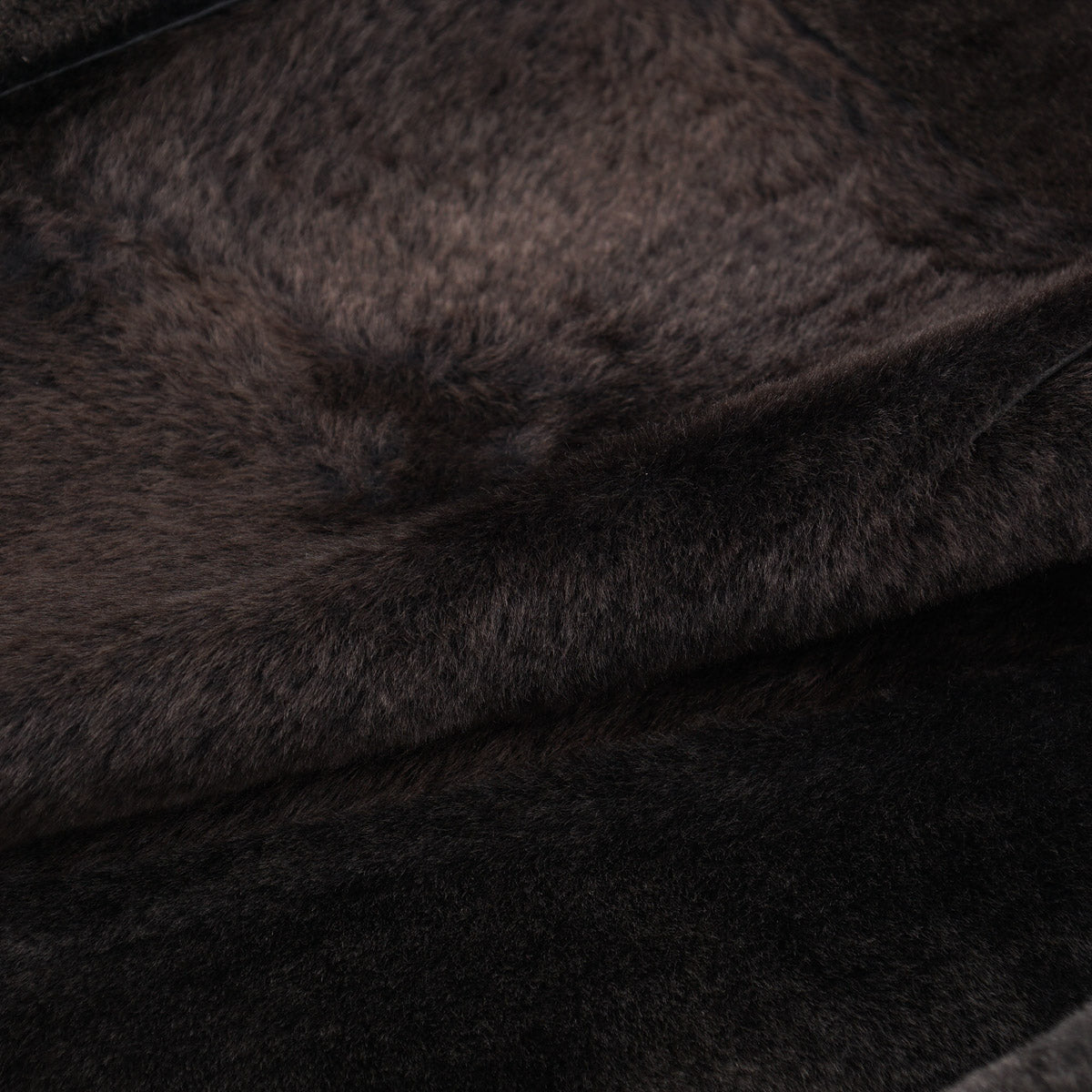 Hettabretz Satin Shearling Leather Overcoat