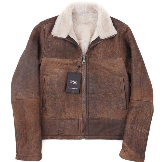 Hettabretz Shearling Leather Bomber Jacket