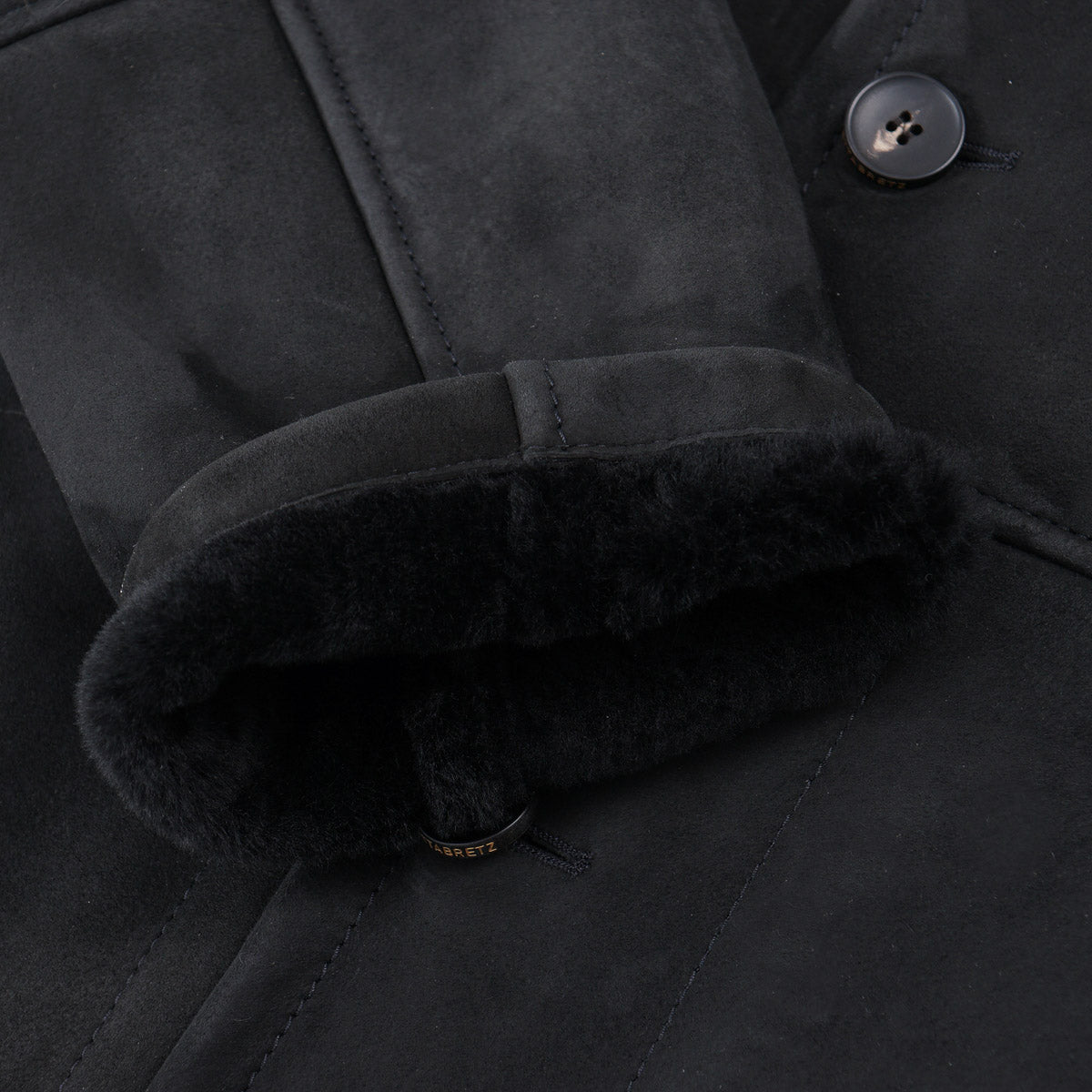 Hettabretz Plush Shearling Leather Overcoat