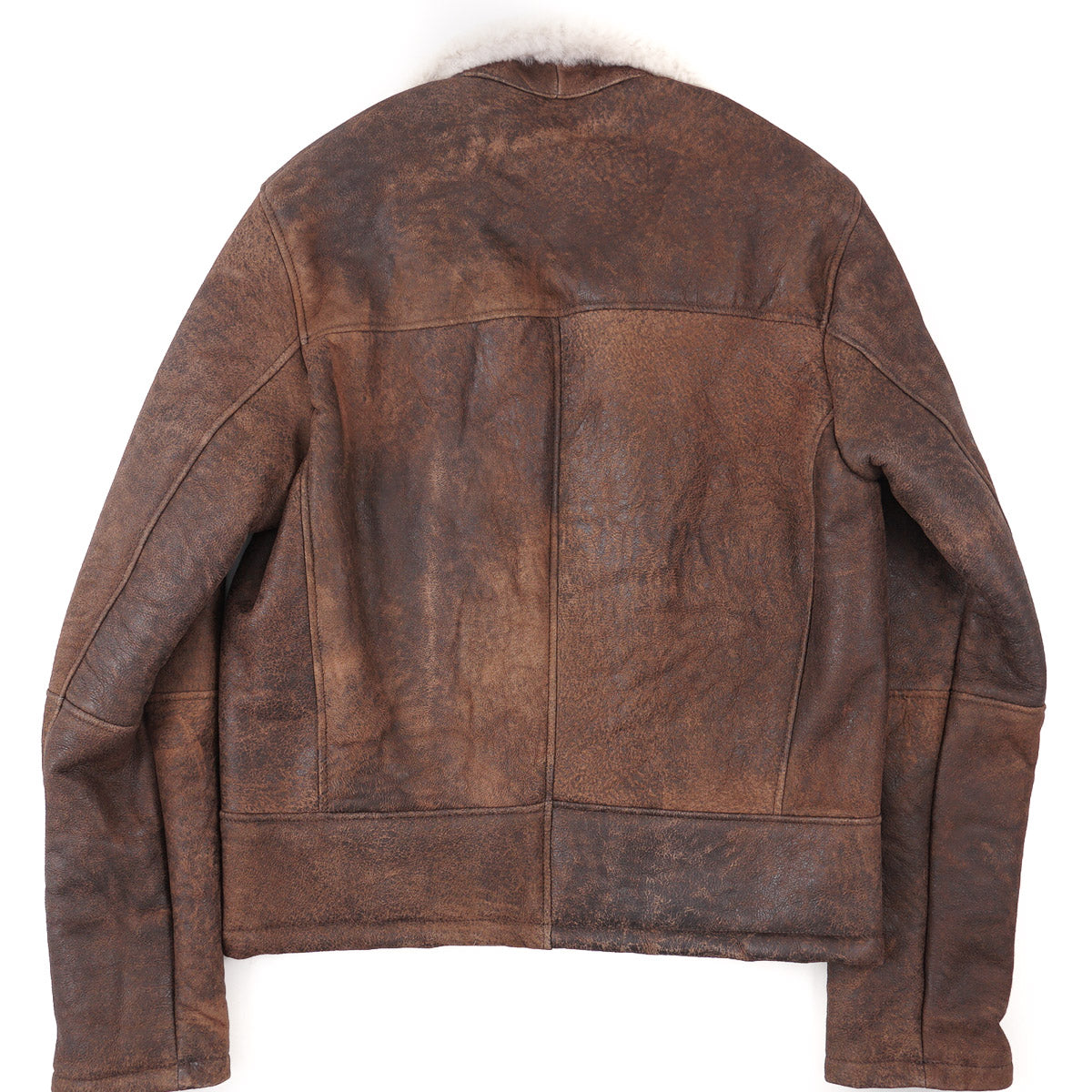 Hettabretz Shearling Leather Bomber Jacket
