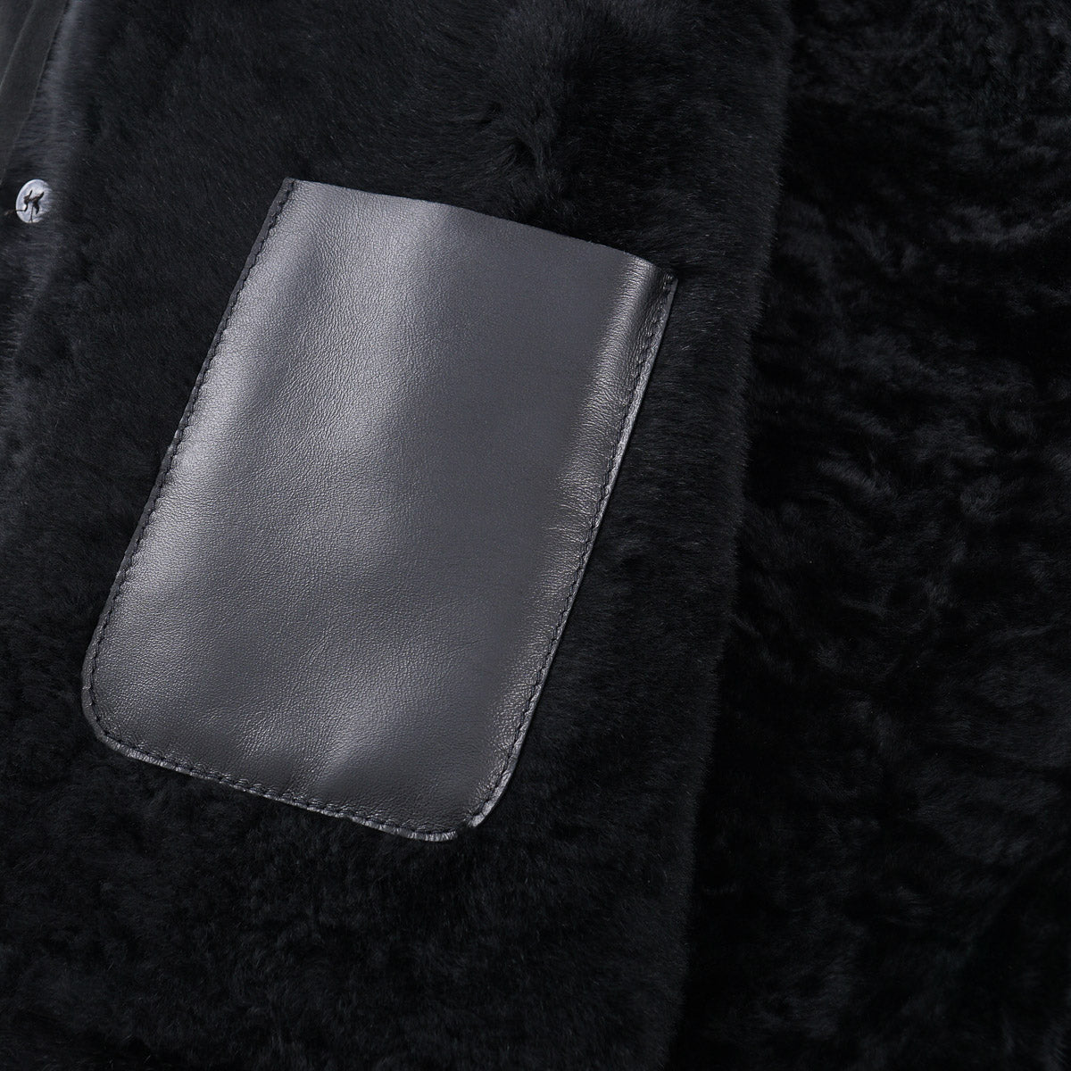 Hettabretz Plush Shearling Leather Overcoat