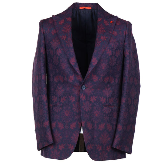 Isaia Slim-Fit Floral Brocade Formal Blazer - Top Shelf Apparel