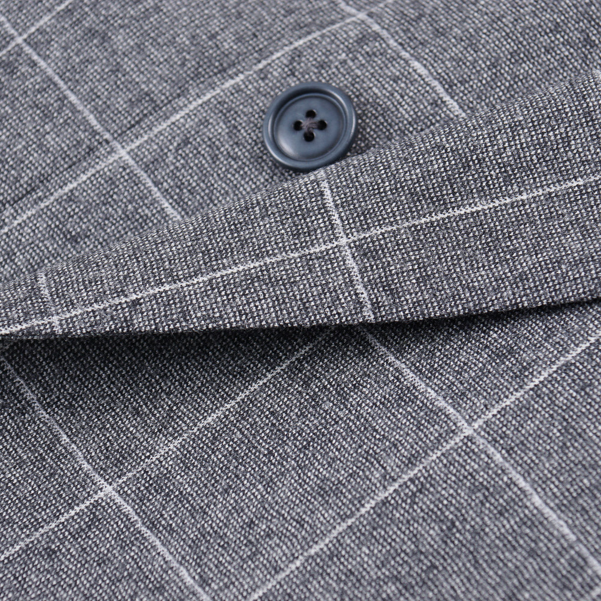 Belvest Windowpane Check Wool Suit