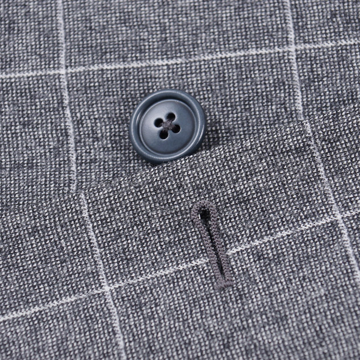 Belvest Windowpane Check Wool Suit