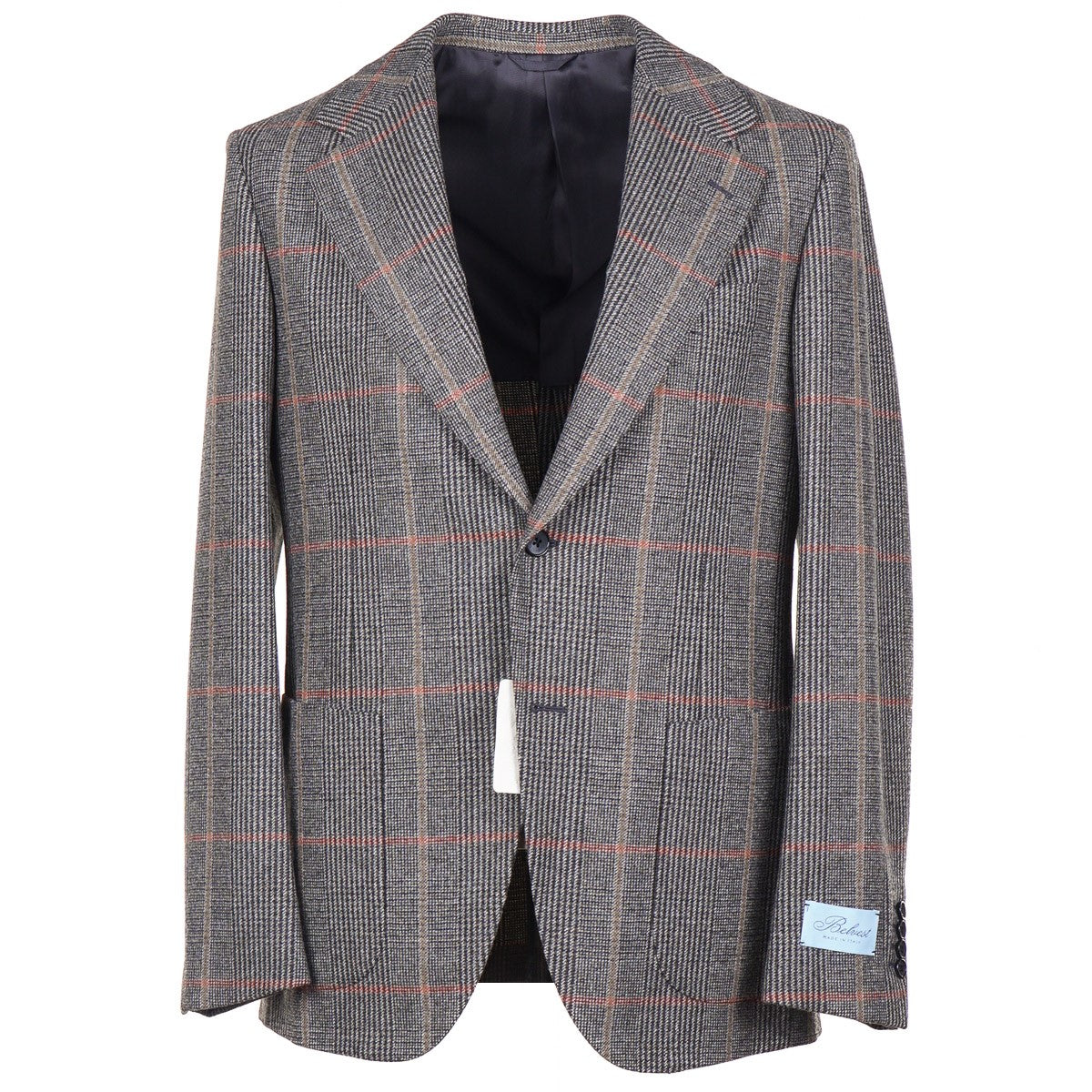 Belvest Brushed Flannel Wool Suit