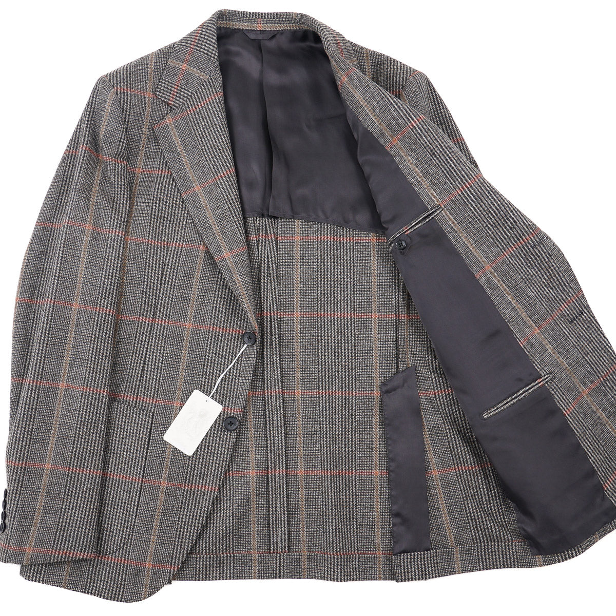 Belvest Brushed Flannel Wool Suit