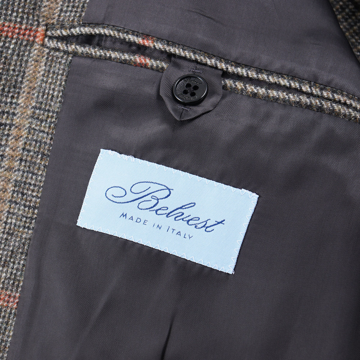 Belvest Brushed Flannel Wool Suit