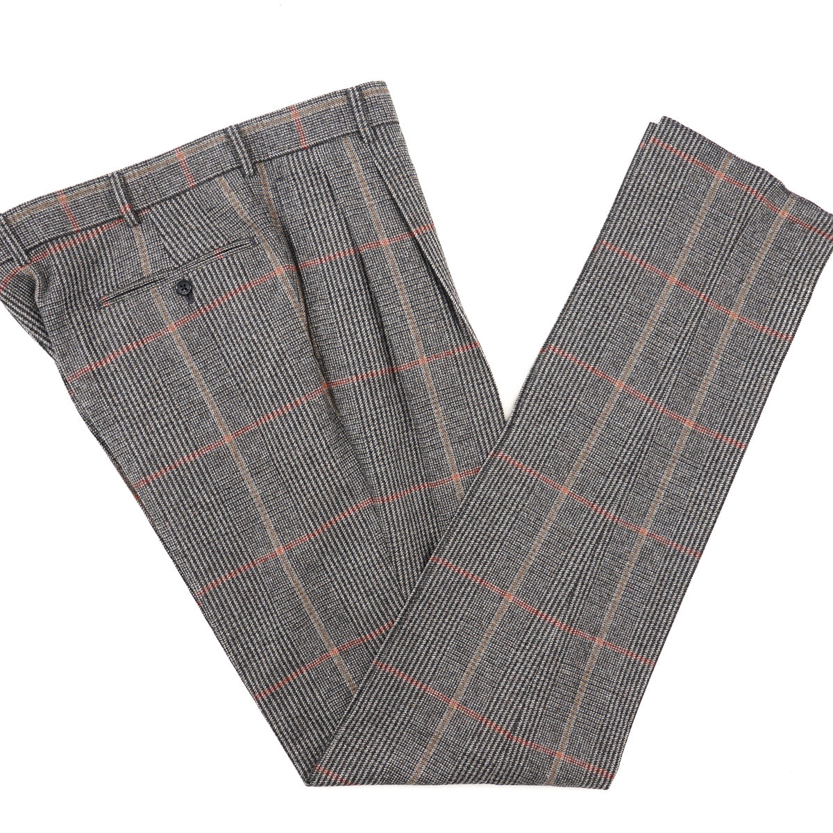 Belvest Brushed Flannel Wool Suit
