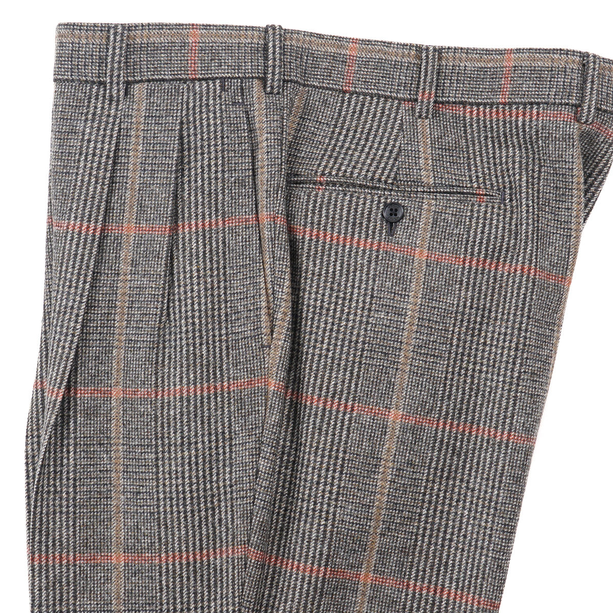 Belvest Brushed Flannel Wool Suit