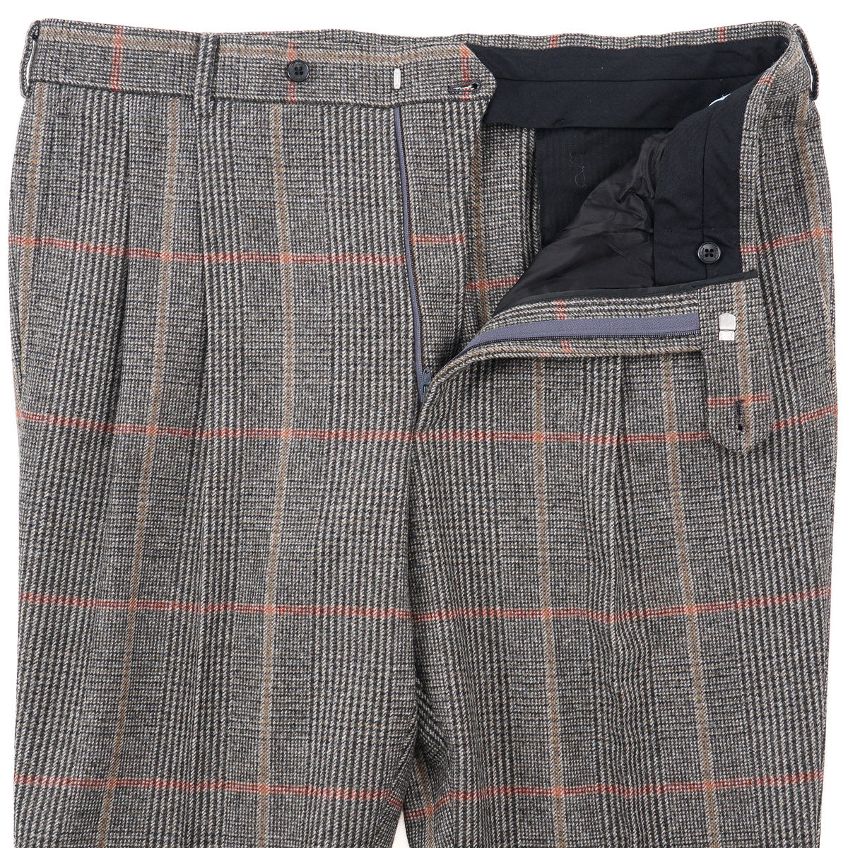 Belvest Brushed Flannel Wool Suit
