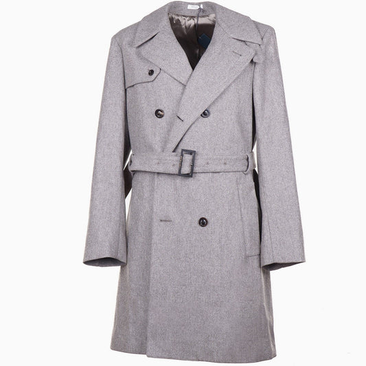 Boglioli Brushed Flannel Wool Overcoat