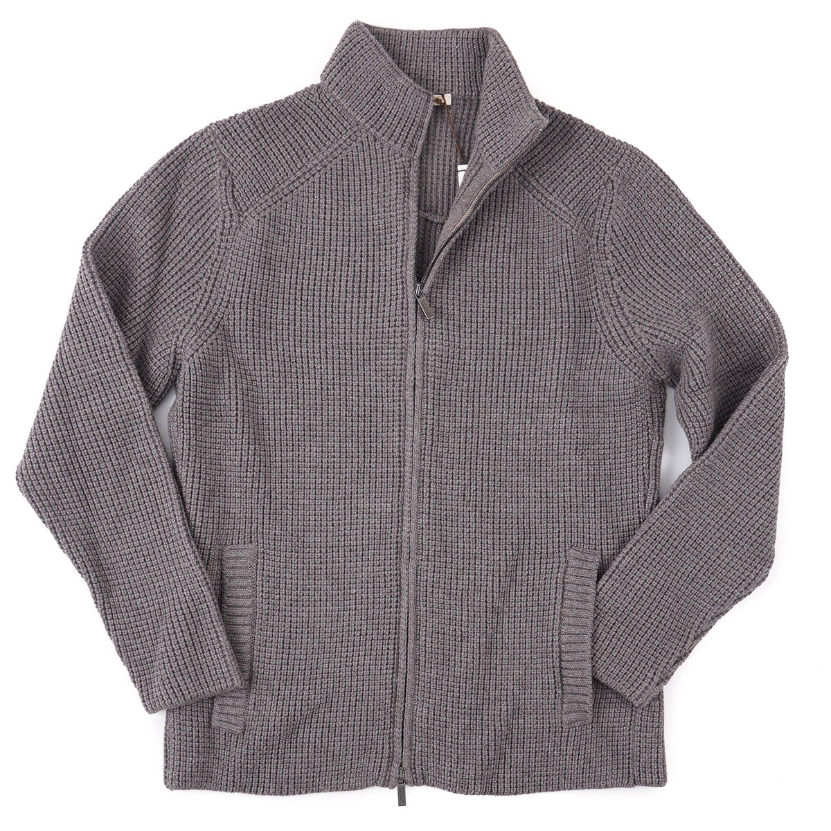 Maurizio Baldassari Knit Wool Full-Zip Sweater - Top Shelf Apparel