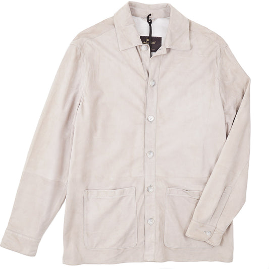 Enrico Mandelli Nappa Suede Shirt-Jacket - Top Shelf Apparel