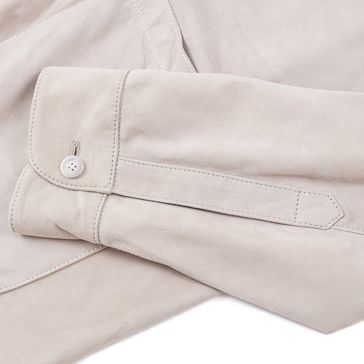 Enrico Mandelli Nappa Suede Shirt-Jacket - Top Shelf Apparel