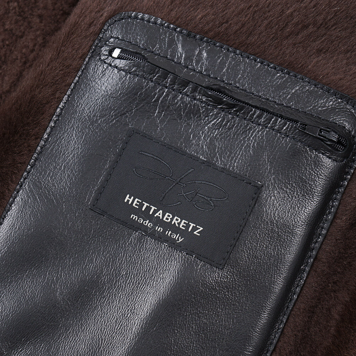 Hettabretz Shearling Leather Overcoat