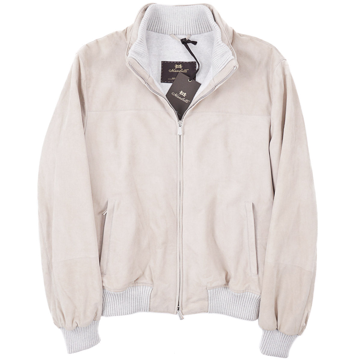 Mandelli Cashmere-Lined Suede Jacket - Top Shelf Apparel
