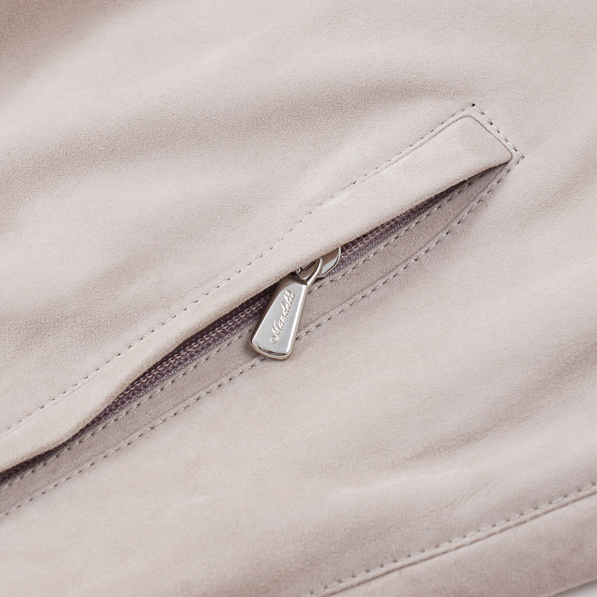 Mandelli Cashmere-Lined Suede Jacket - Top Shelf Apparel