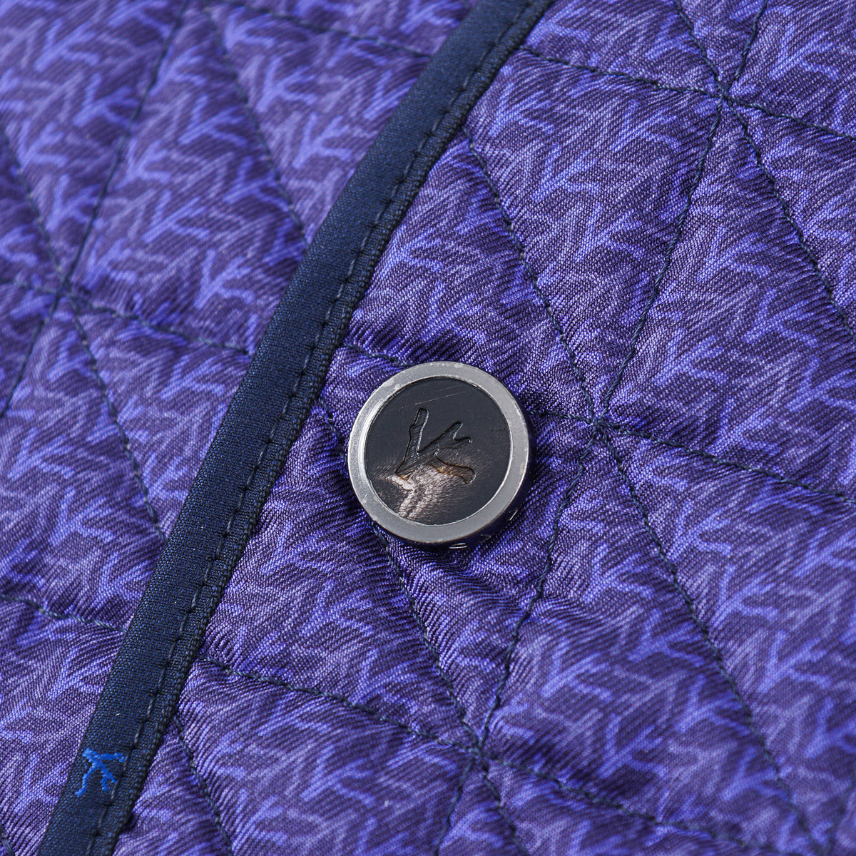 Isaia Quilted Printed Silk Vest - Top Shelf Apparel