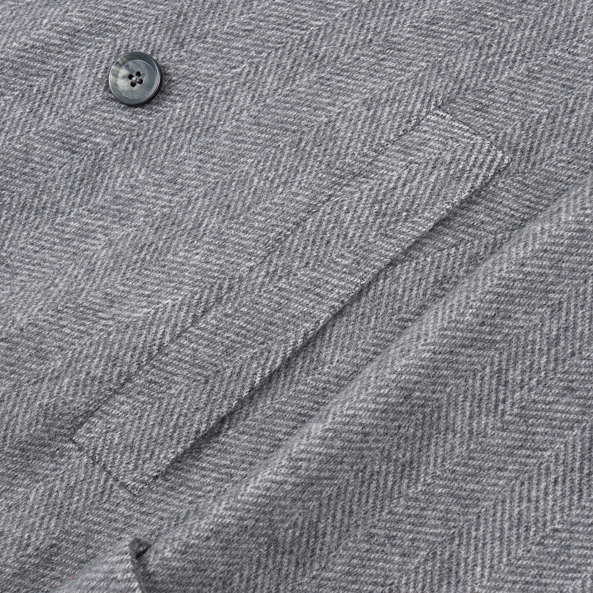 Isaia Herringbone Cashmere Peacoat - Top Shelf Apparel