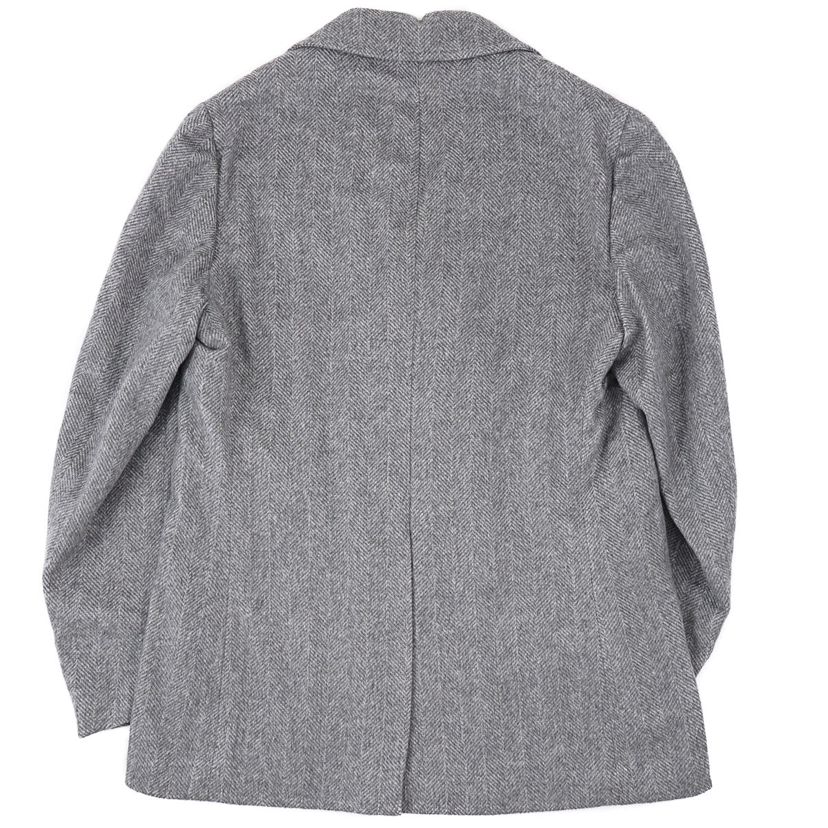 Isaia Herringbone Cashmere Peacoat - Top Shelf Apparel