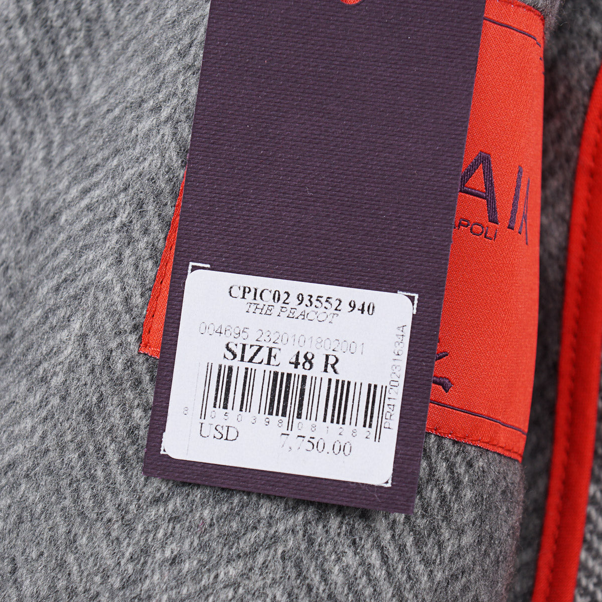Isaia Herringbone Cashmere Peacoat - Top Shelf Apparel