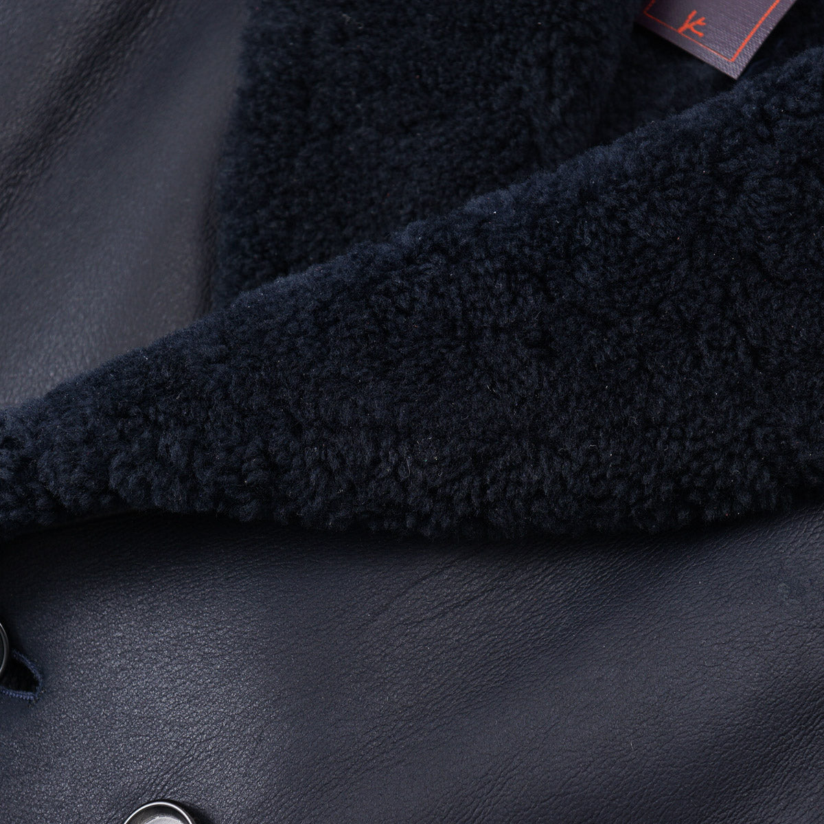 Isaia Plush Shearling Leather Pea Coat - Top Shelf Apparel