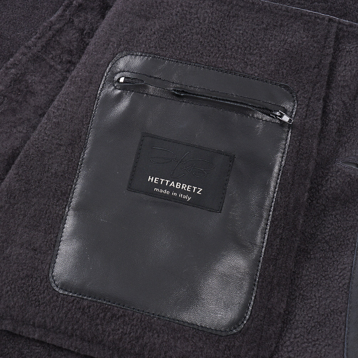 Hettabretz Shearling Leather Overcoat