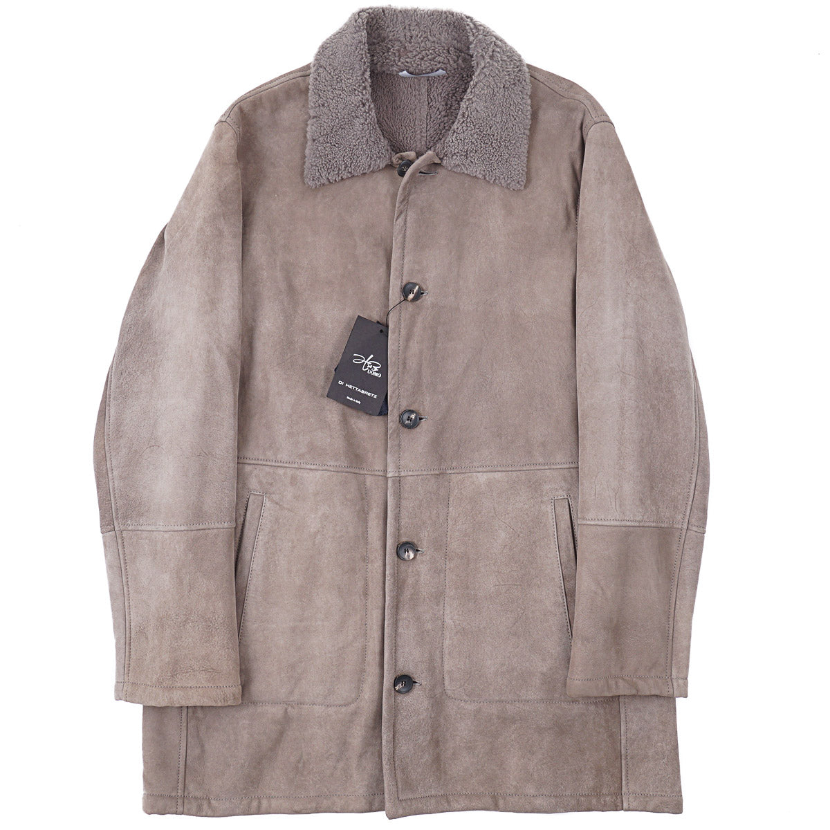 Hettabretz Shearling Leather Overcoat