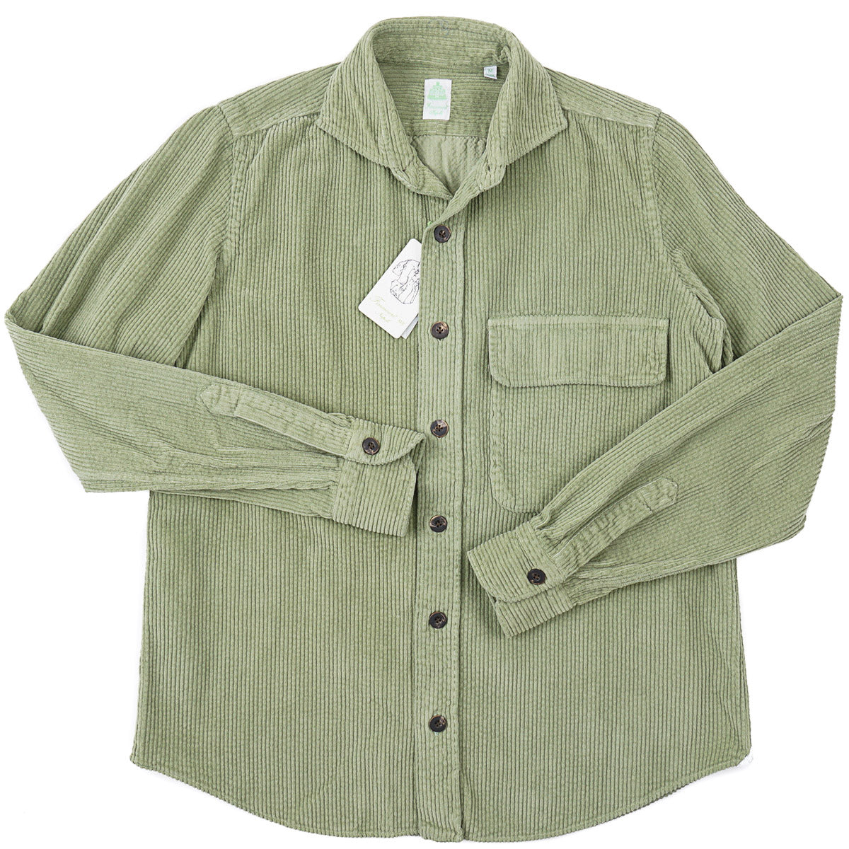 Finamore Corduroy Cotton Overshirt - Top Shelf Apparel