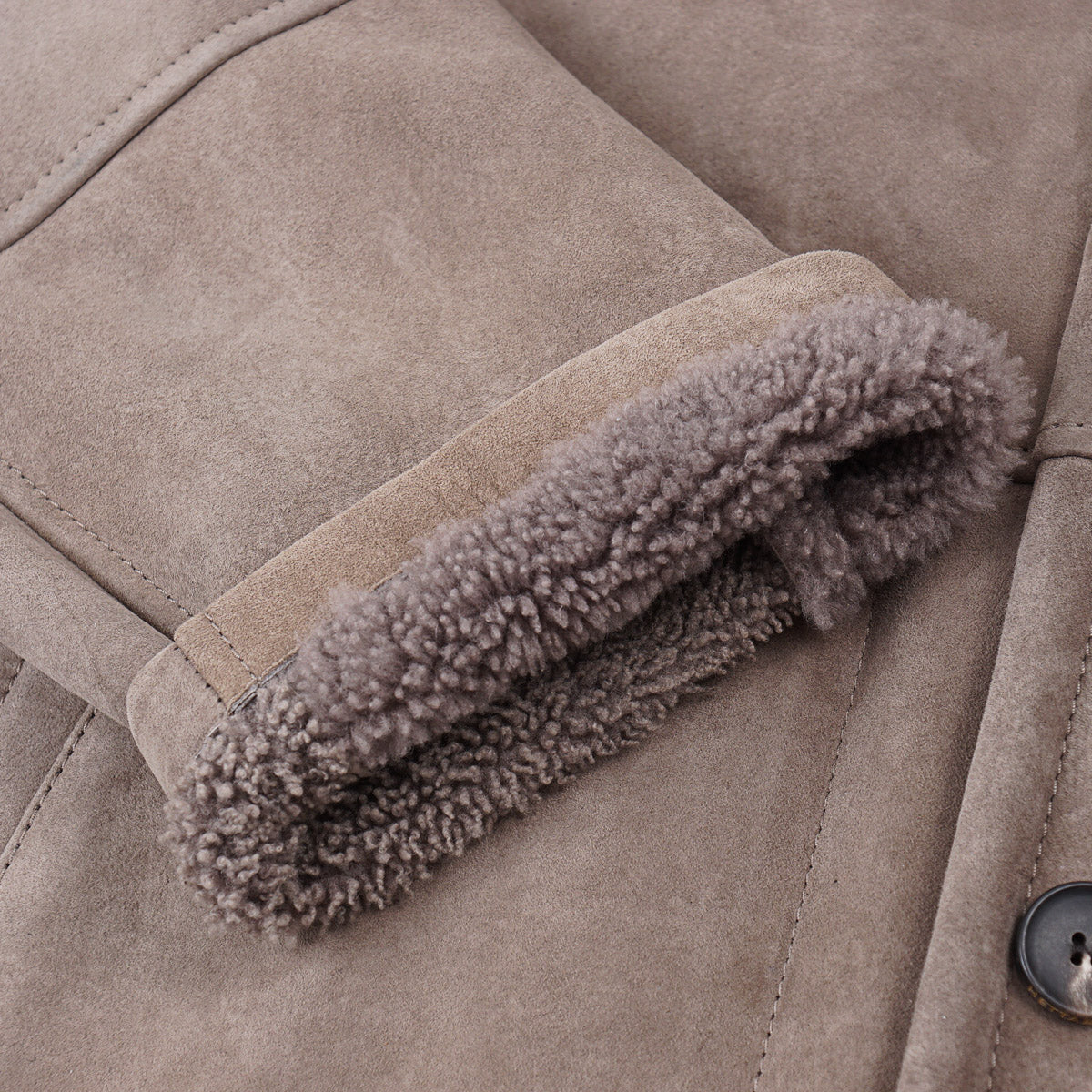 Hettabretz Shearling Leather Overcoat