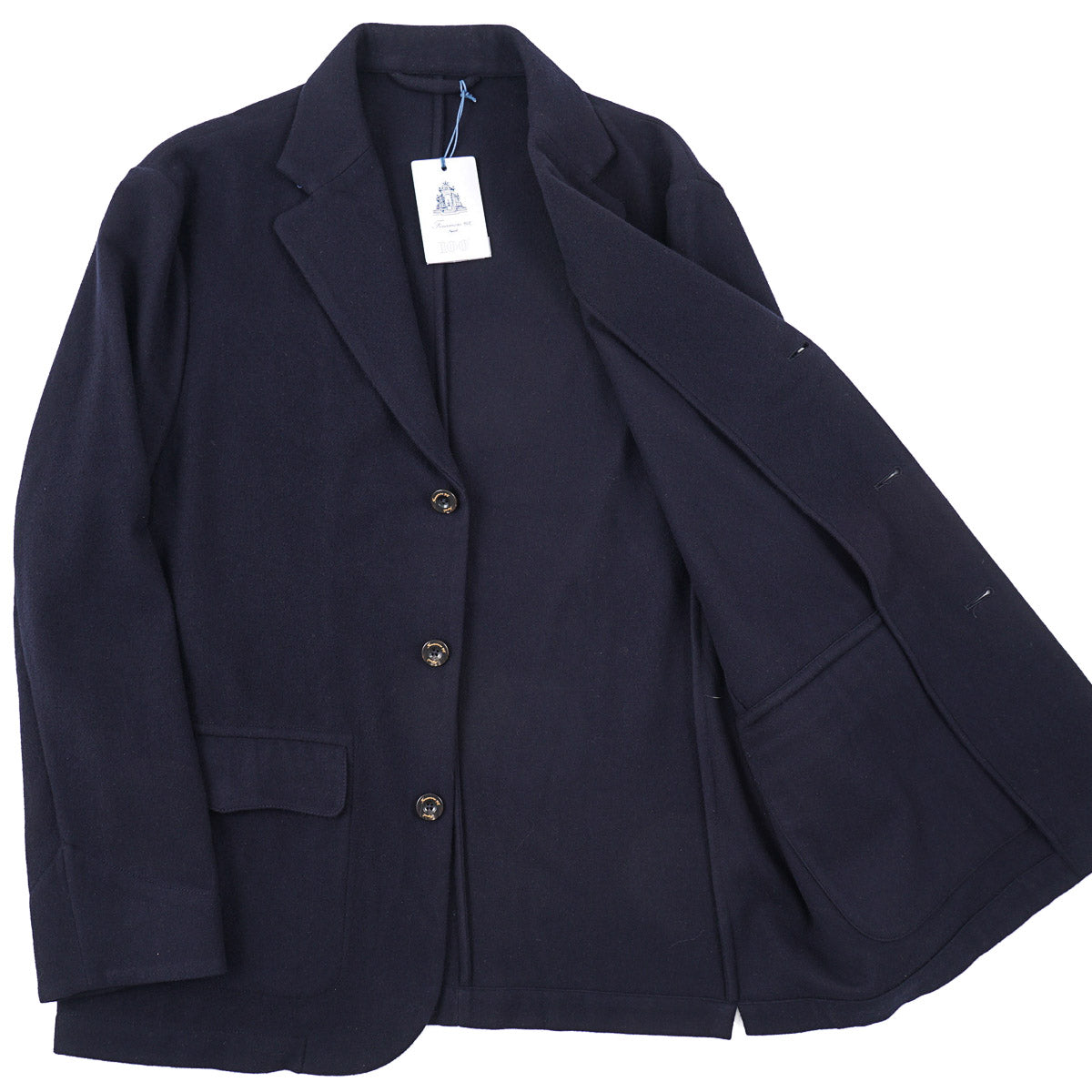 Finamore Unlined Flannel Wool Blazer - Top Shelf Apparel