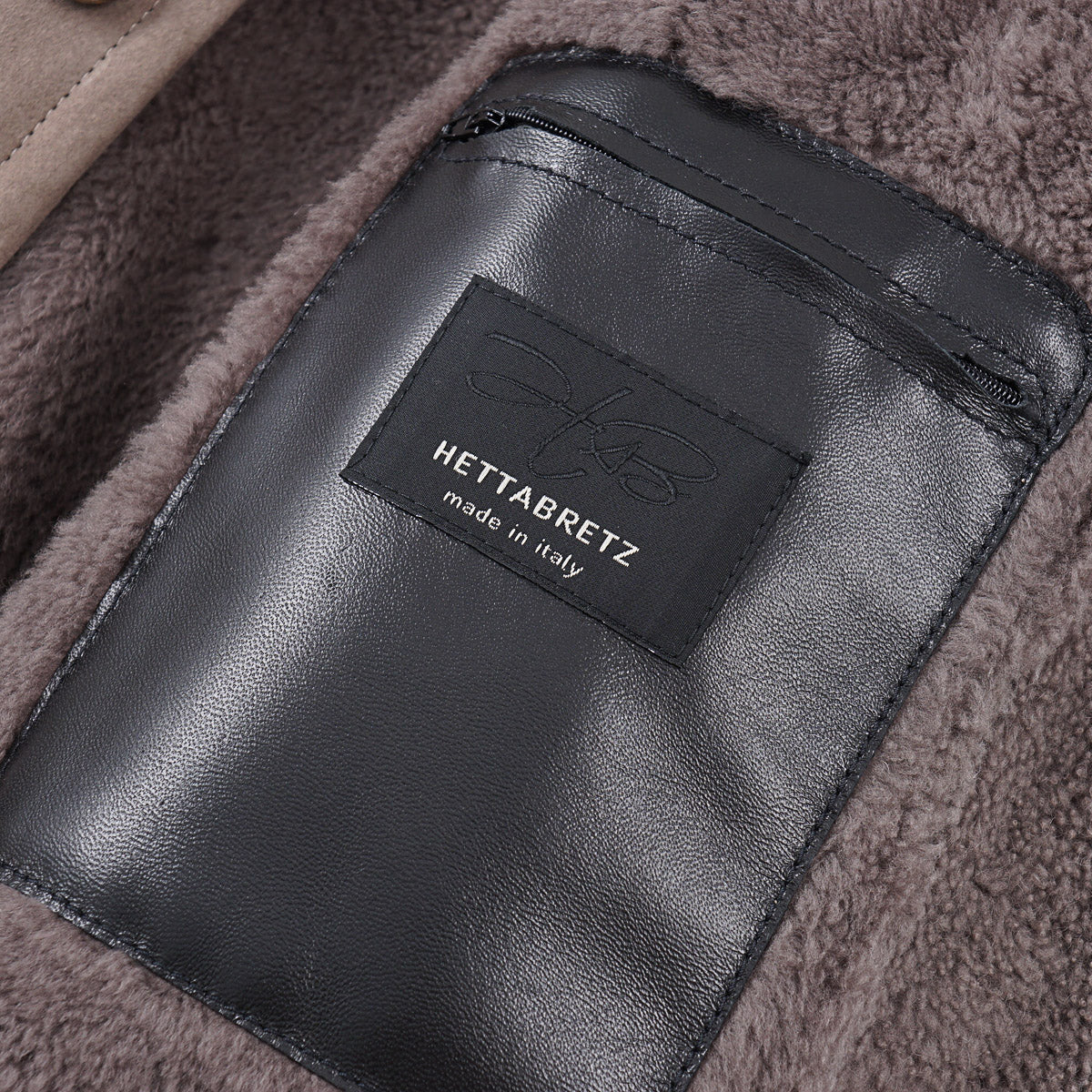 Hettabretz Shearling Leather Overcoat