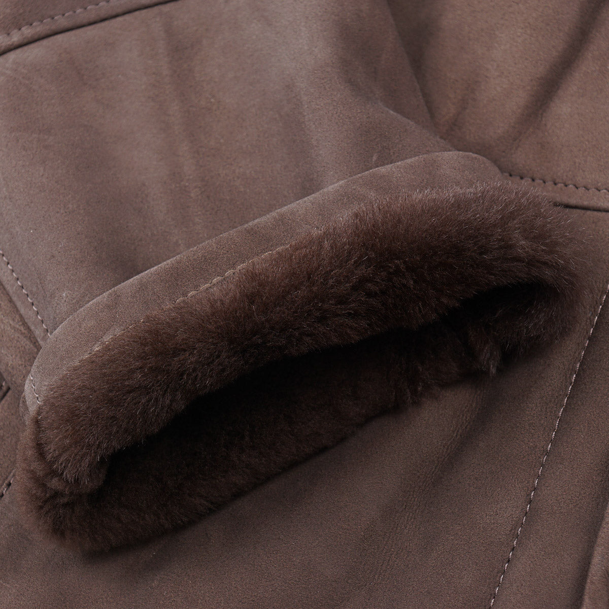 Hettabretz Shearling Leather Overcoat